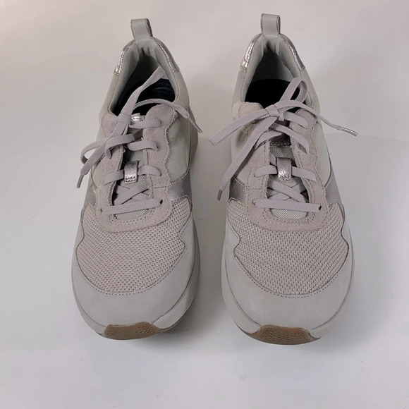 Clarks dusty purple grey wave walk wavewalk size 9.5 athletic walking sneakers - Picture 2 of 8